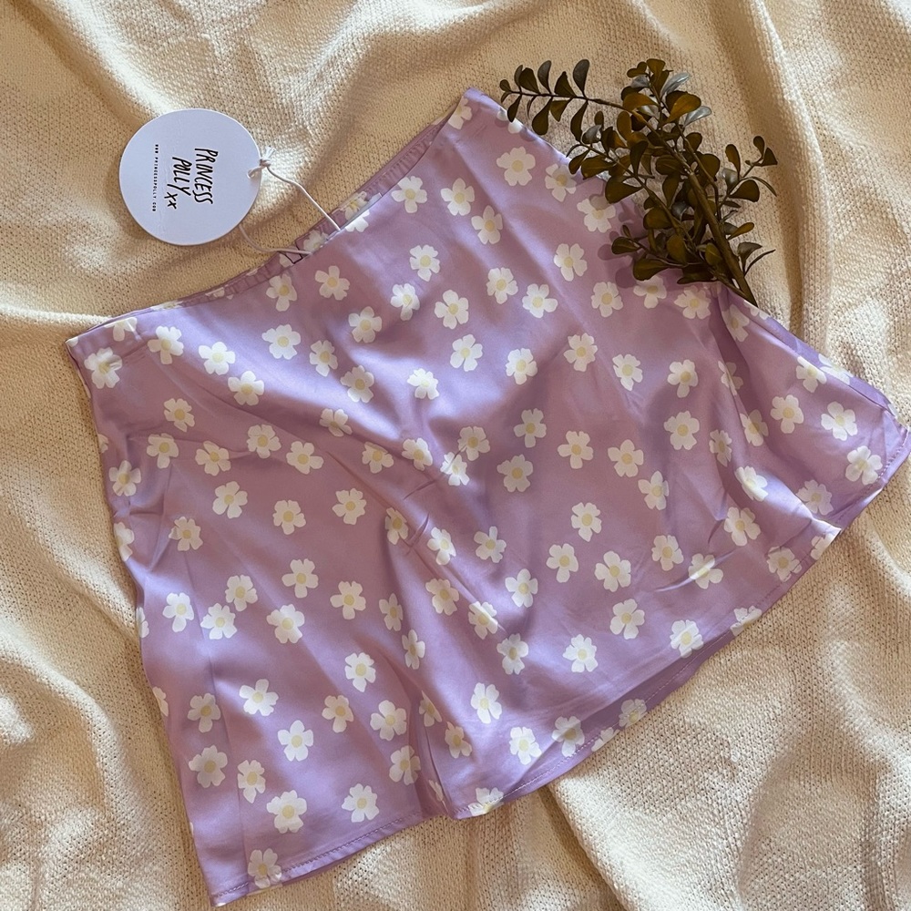 NEW PRINCES POLLY SATIN MINI SKIRT